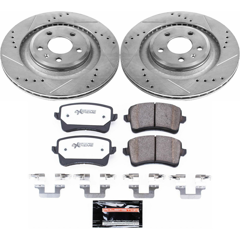Audi s5 performance disc brake pad and rotor kit