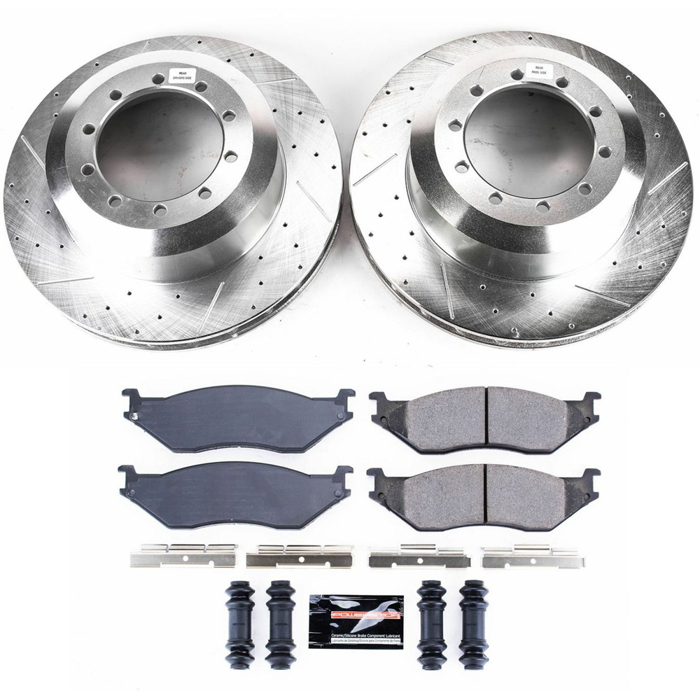 Ford f53 performance disc brake pad and rotor kit