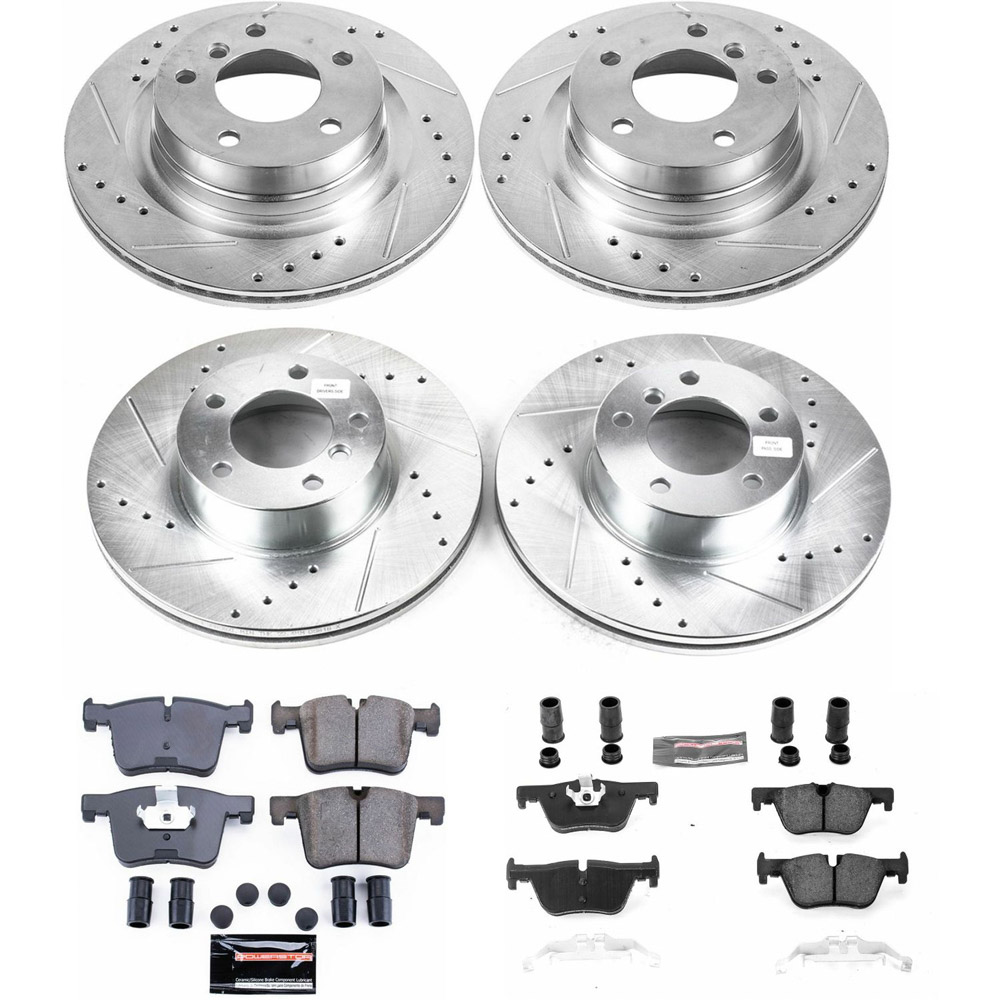 Bmw 328d performance disc brake pad and rotor kit