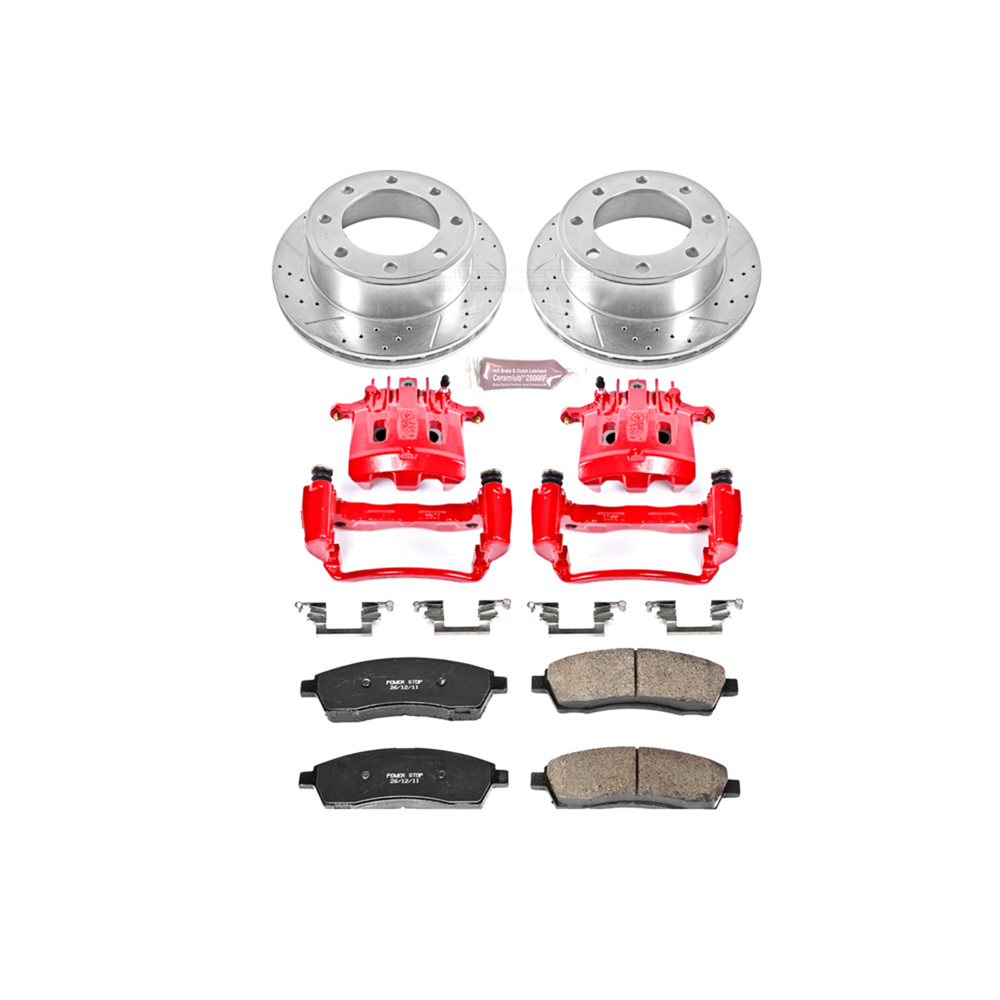 2002 Ford excursion disc brake caliper / rotor / pad kit