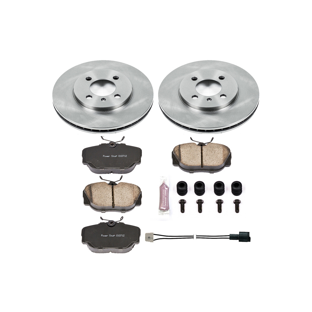Bmw 325e performance disc brake pad and rotor kit