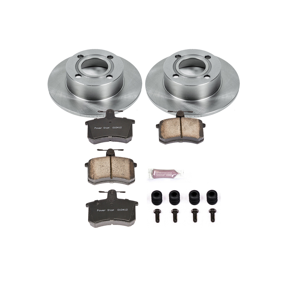 Audi 90 performance disc brake pad and rotor kit