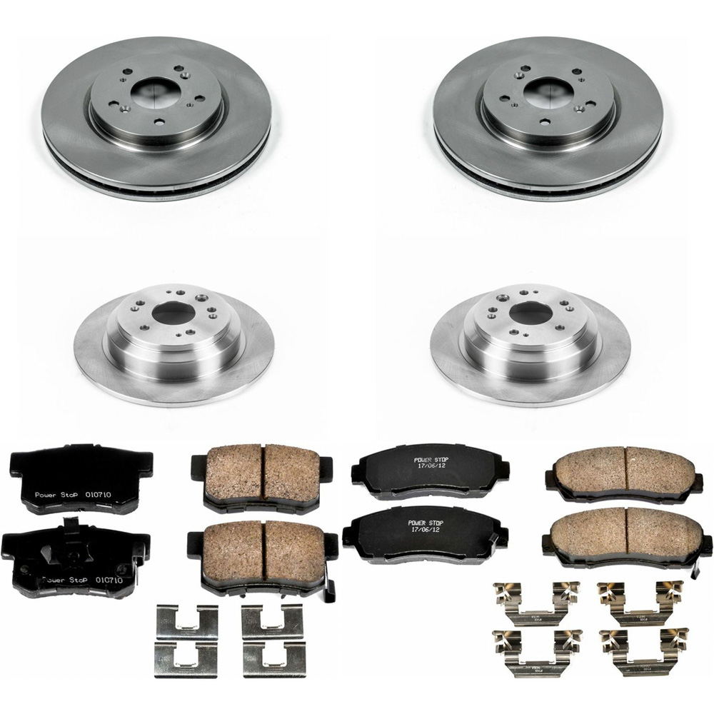Honda accord crosstour performance disc brake pad and rotor kit
