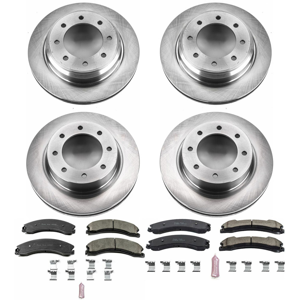 Nissan nv3500 performance disc brake pad and rotor kit