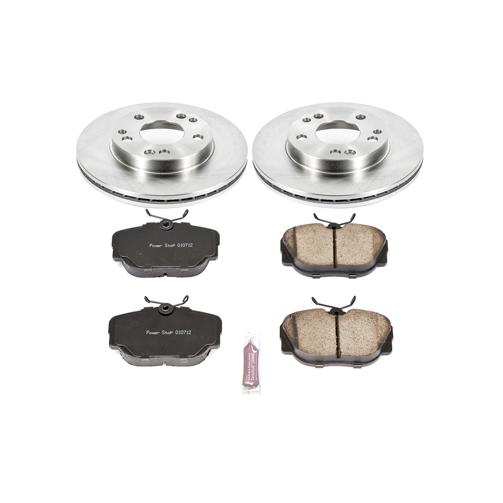 Mercedes Benz 190e performance disc brake pad and rotor kit