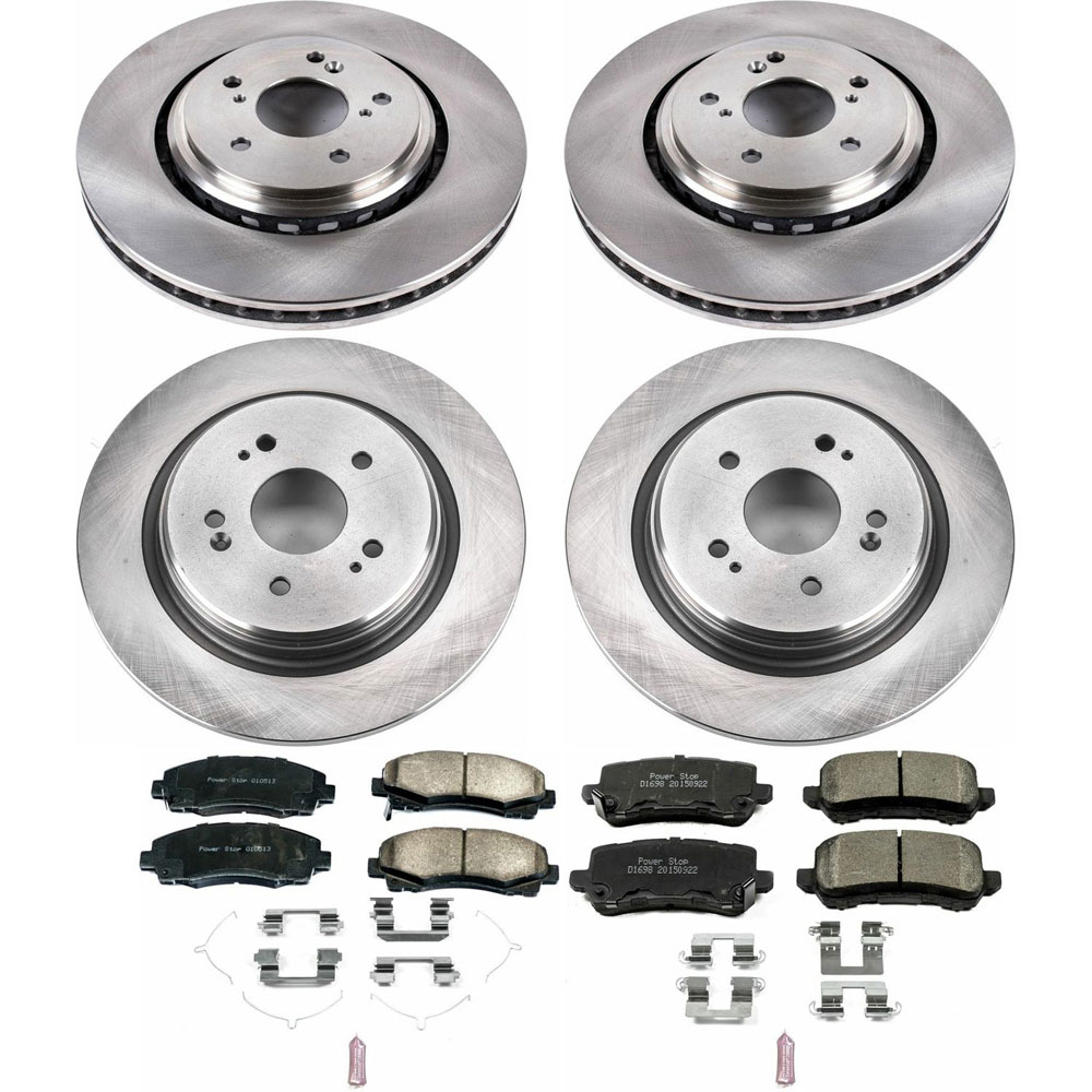 Acura tlx performance disc brake pad and rotor kit