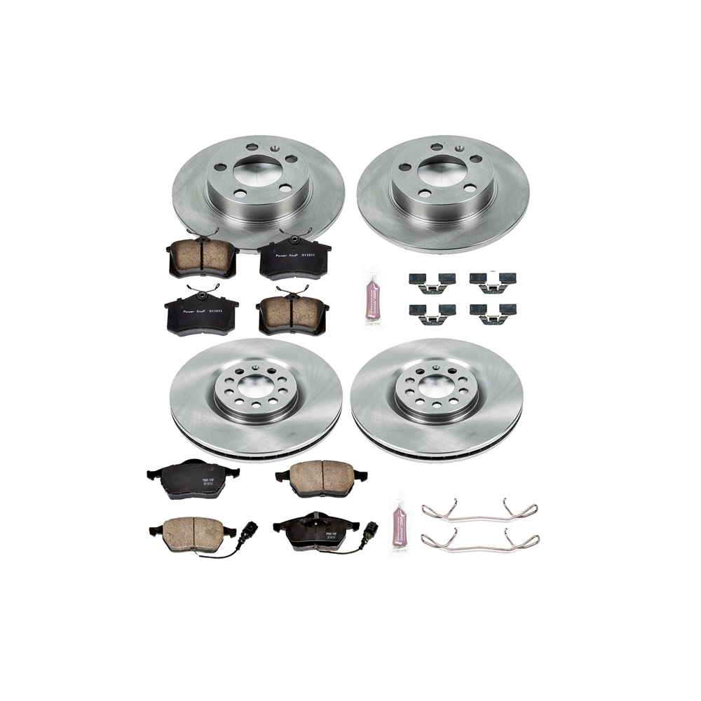 Audi tt performance disc brake pad and rotor kit