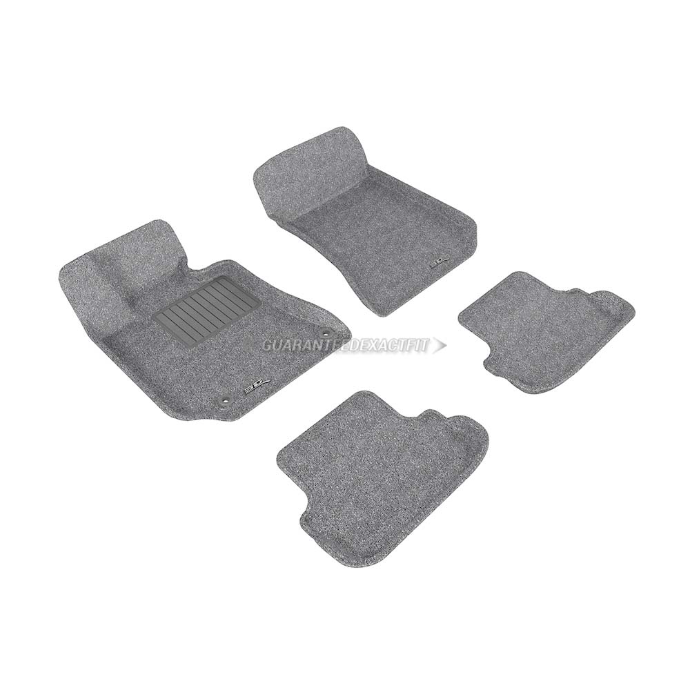 2011 Mercedes Benz E350 Floor Mat Set Bluetec ClassicGray Rear U7