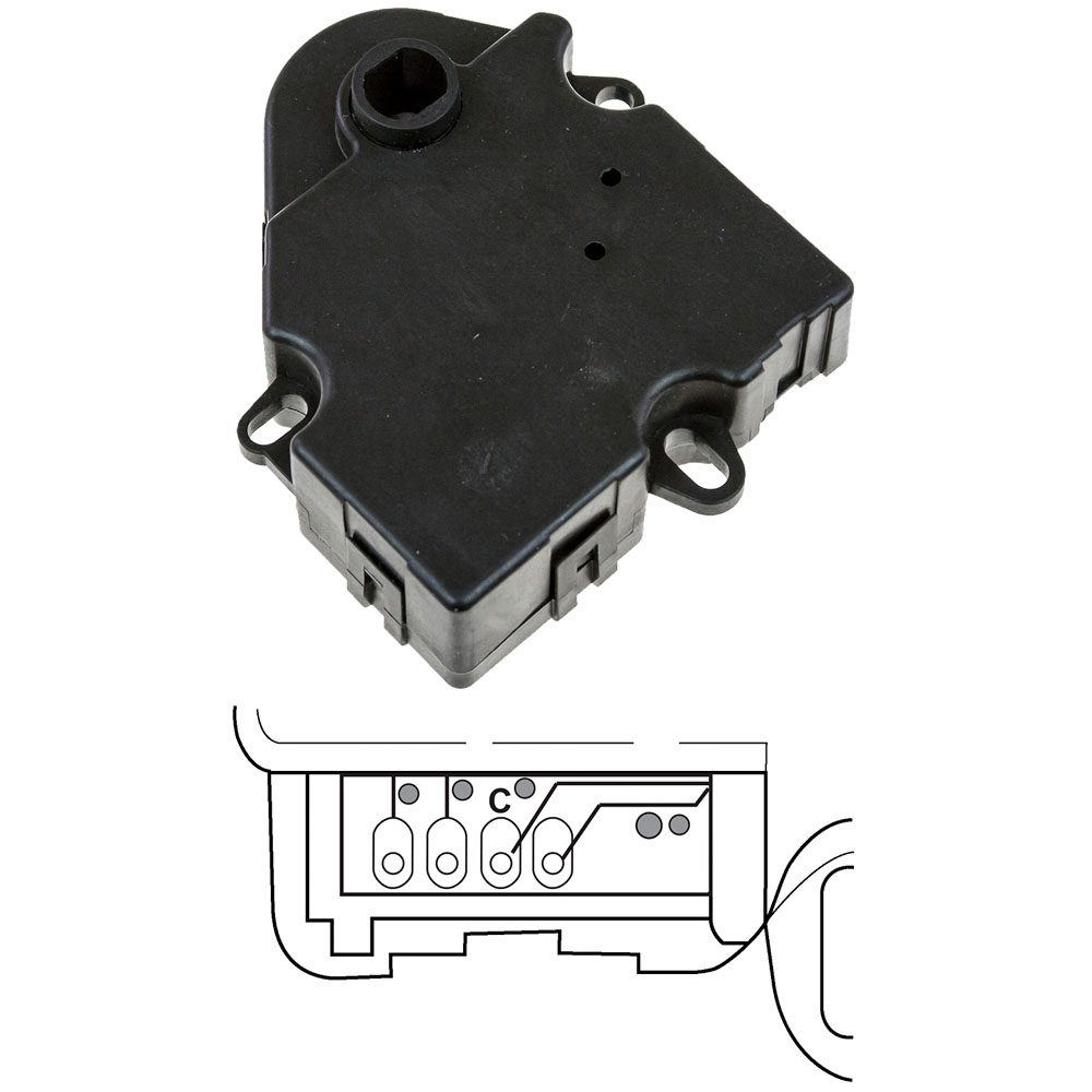 BuyAutoParts L3-H0380AN HVAC Blend Door Actuator