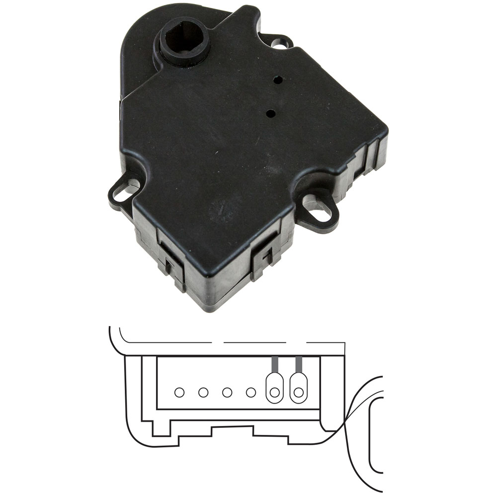 1994 Gmc Suburban HVAC Blend Door Actuator