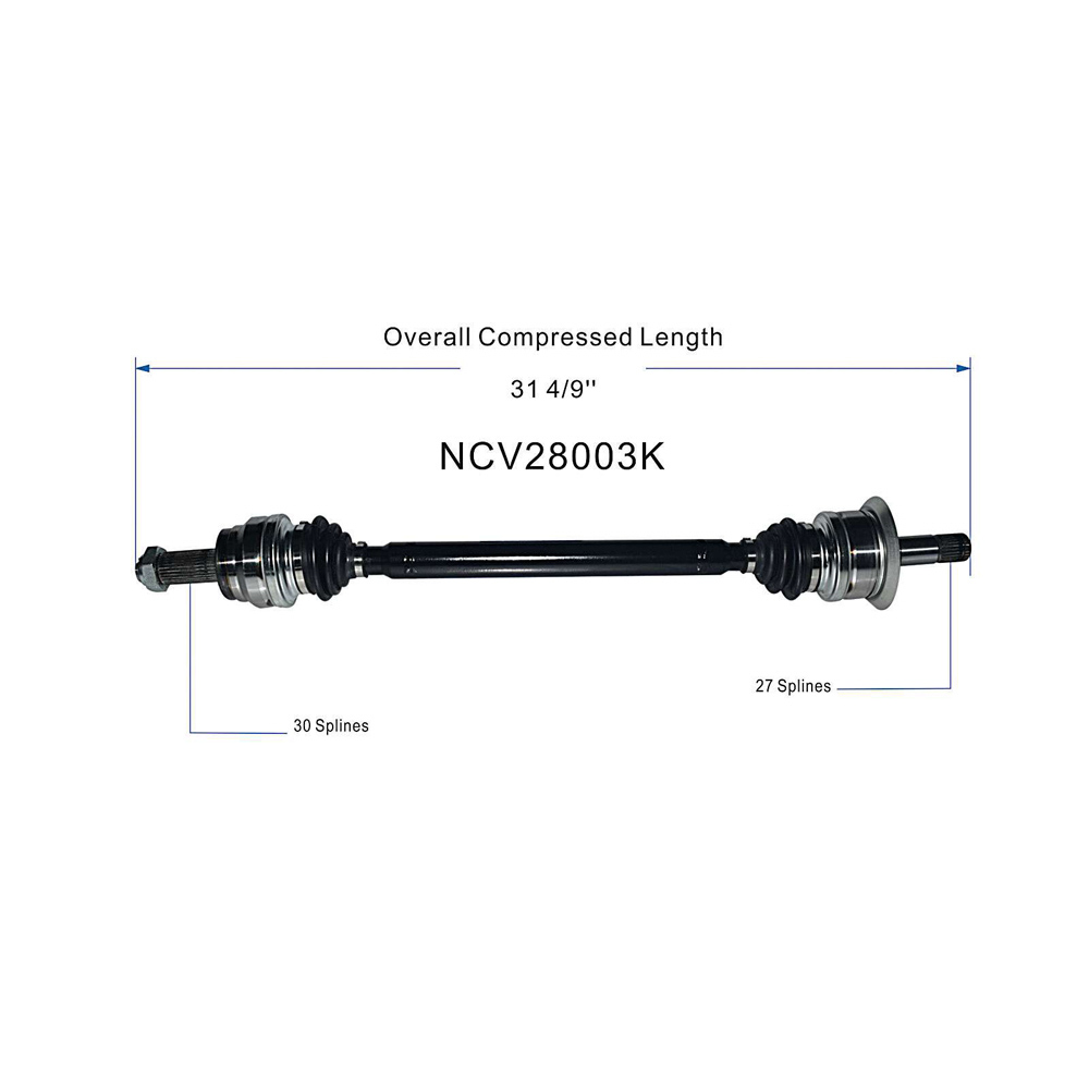 2012 Bmw X5 Drive Axle Rear