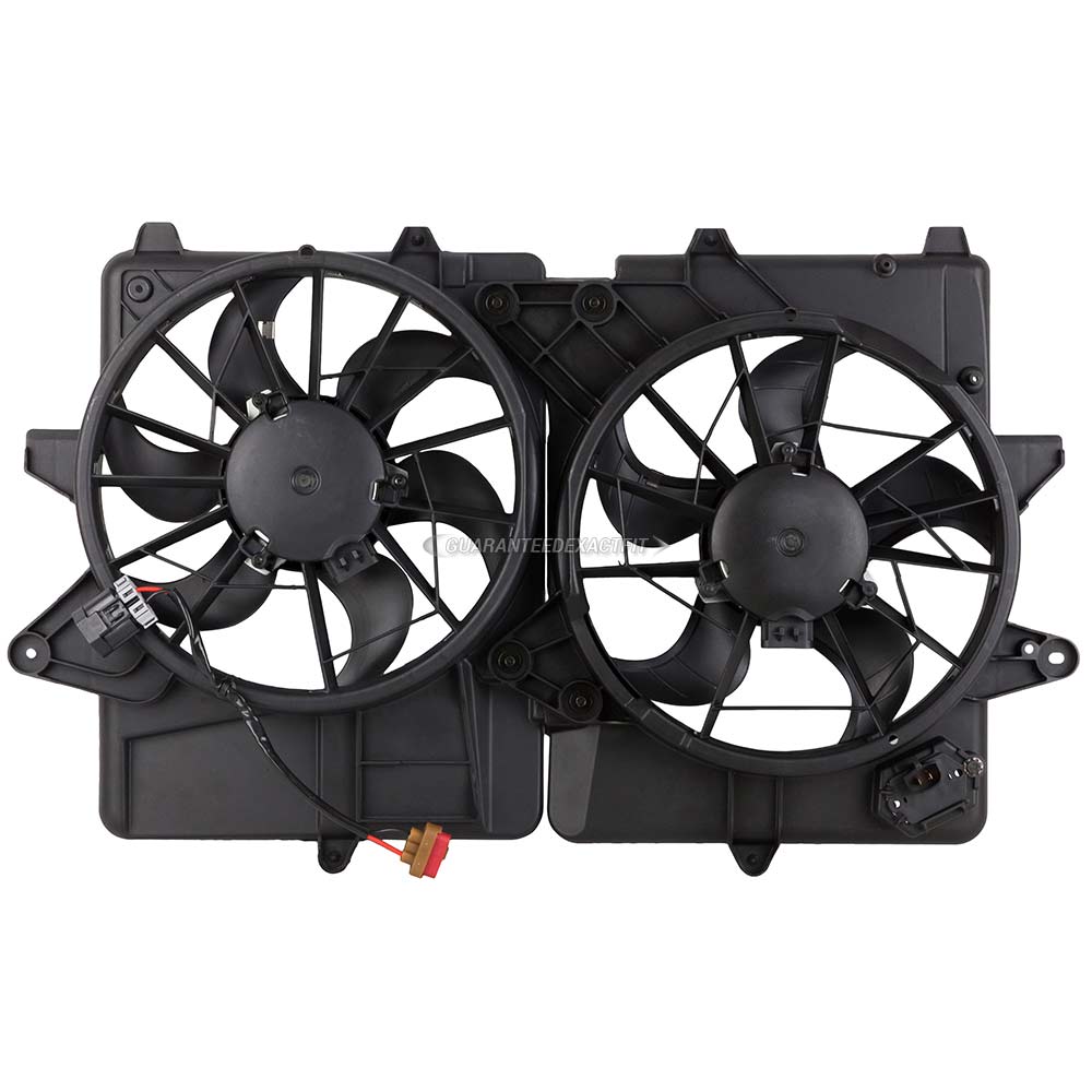 2008 Ford Escape Cooling Fan Assembly Dual Fan Assembly 2.3L Hybrid
