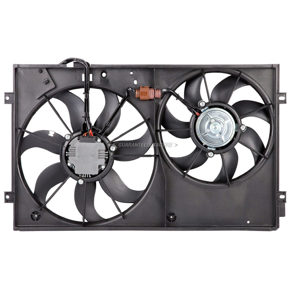 2007 Volkswagen Jetta Cooling Fan Assembly Dual Fan Assembly 2.5L