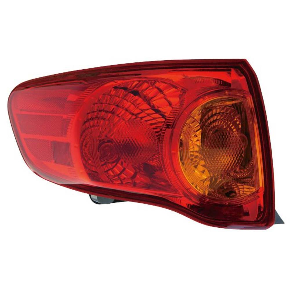 2009 Toyota Corolla Tail Light Assembly Pair