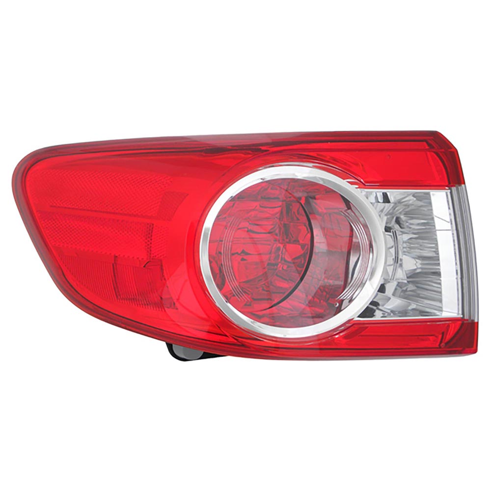 2011 Toyota Corolla Tail Light Assembly Pair