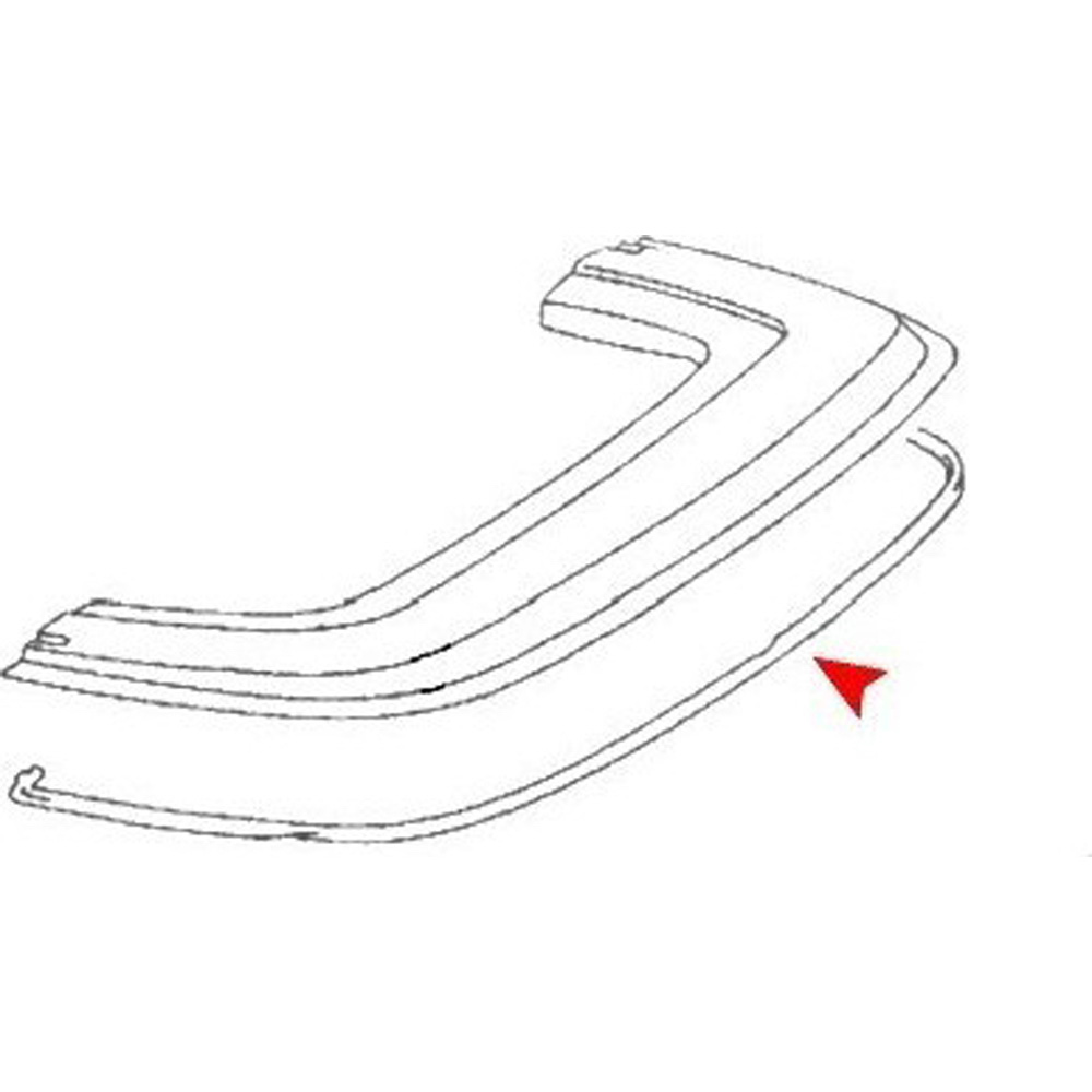 1987 Mercedes Benz 560SL Convertible Top Case Seal