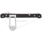 2009 Ford Focus Window Regulator Only 1