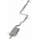 1999 Acura CL Exhaust System Kit 4