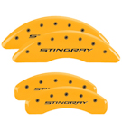 MGP Caliper Covers  Chevrolet Corvette Disc Brake Caliper Cover 13084SSTYYL
