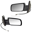 BuyAutoParts 14-81056DWRT Side View Mirror Set 1