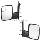 BuyAutoParts 14-81153DWRT Side View Mirror Set 1