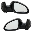 BuyAutoParts 14-81165DWRT Side View Mirror Set 1