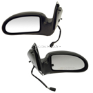 BuyAutoParts 14-81196DWRT Side View Mirror Set 1