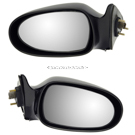 BuyAutoParts 14-81220DWRT Side View Mirror Set 1