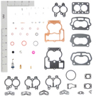1966 Checker Marathon Carburetor Repair Kit 1