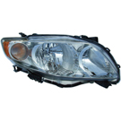 2009 Toyota Corolla Headlight Assembly Pair 2