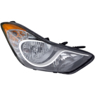 2012 Hyundai Elantra Headlight Assembly Pair 3