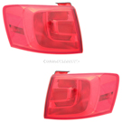 2012 Volkswagen Jetta Tail Light Assembly Pair 1