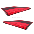 2017 Honda Civic Tail Light Assembly Pair 1