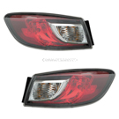 2013 Mazda 3 Tail Light Assembly Pair 1