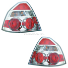 2008 Chevrolet Aveo Tail Light Assembly Pair 1
