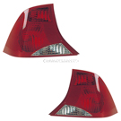 2000 Ford Focus Tail Light Assembly Pair 1