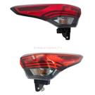 2021 Toyota Highlander Tail Light Assembly Pair 1