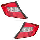 2012 Honda Civic Tail Light Assembly Pair 1