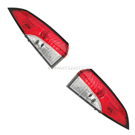 2021 Toyota Corolla Tail Light Assembly Pair 1