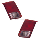 2001 Honda Civic Tail Light Assembly Pair 1