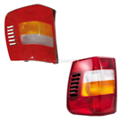 2000 Jeep Grand Cherokee Tail Light Assembly Pair 1