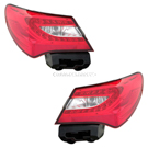 2012 Chrysler 200 Tail Light Assembly Pair 1