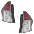 2017 Toyota Prius V Tail Light Assembly Pair 1