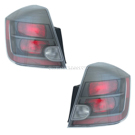 2012 Nissan Sentra Tail Light Assembly Pair 1