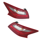 2018 Nissan Altima Tail Light Assembly Pair 1