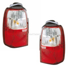 2001 Toyota 4Runner Tail Light Assembly Pair 1