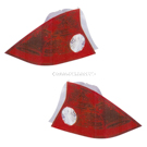 2005 Honda Civic Tail Light Assembly Pair 1