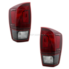 BuyAutoParts Toyota Tail Light Assembly Pair 16-23045TK