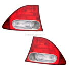 2011 Honda Civic Tail Light Assembly Pair 1