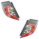 2021 Honda Civic Tail Light Assembly Pair 1